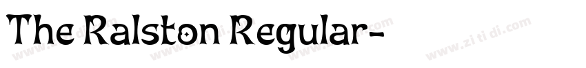 The Ralston Regular字体转换